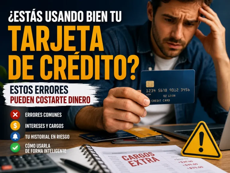 ¿Estás usando bien tu tarjeta de crédito? Estos errores pueden costarte dinero